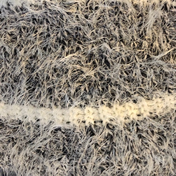 Fuzzy Crewneck Sweater with Stripes NWT - Picture 5 of 6